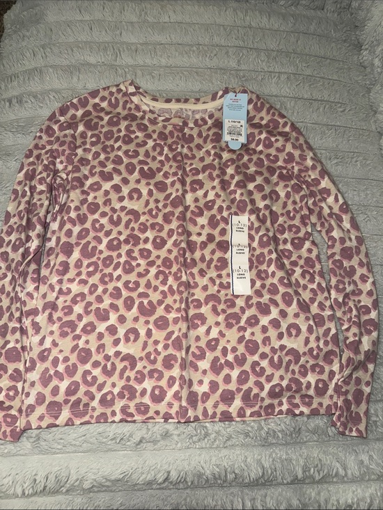 Cat & Jack Other - Cat & Jack Pink Leopard Print Crewneck Sweater